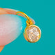 0.20ct Rose-Cut Diamond Charm in 18ct Gold & Silver
