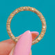 Georgian Extra-Large Gold Cased Engraved Split Ring