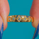Victorian five-stone Diamond gypsy ring with diagonal square settings