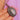 Victorian Pique Floral Pendant, pendant held against neckline