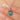 Edwardian Silver & 9ct Gold Blue Zircon Charm 2.85ct