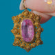 18ct Gold Georgian Pink Topaz Pendant, c.1820