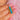 Angled detail of the Turquoise row and scalloped Diamond borders