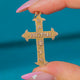 Edwardian 9ct Gold MIZPAH Cross Pendant c.1900