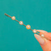 Solid Platinum 1.20ct Old Mine-Cut Diamond & Natural Pearl Bar Brooch c.1910