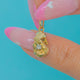 9ct Gold Diamond-Set Nugget with 15" Solid Gold Chain