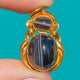 Chic Antique 18ct Gold Agate Cabochon Pendant