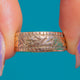 6.5mm Wide Antique 9ct Gold Ivy Leaf Motif Wedding Ring