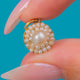 Victorian 9ct Gold Pearl Cluster Charm Pendant