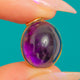 Art Deco 9ct Gold Amethyst Cabochon Charm