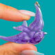 Art Deco 1930's Sterling Silver Purple Enamel Swallow Pendant