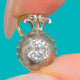Georgian 18ct Gold & Silver Paste Collet Set Charm