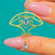 Art Nouveau 9ct Gold Aquamarine Lavalier Pendant