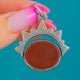 Stylish East West Oval Silver Bloodstone & Carnelian "Crown" Swivel Fob
