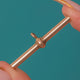 Edwardian 9ct Gold T-Bar Pendant