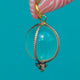 Victorian 18ct Gold & Silver "Pools of Light" Rock Crystal Charm, 12.00ct Rock Crystal