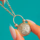 Antique Silver Puffy Engraved Padlock Charm & 27" Figaro Chain
