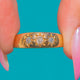 Victorian 18ct Gold Diamond Three Stone Gypsy Ring