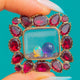 Georgian Flat-Cut Garnet Shaker Locket, Loose Amethyst, Opal & Garnets
